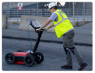 Ground penetrating radar Underground storage tank location