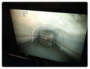 Video pipe inspection image in Boston Visual examination of pipes